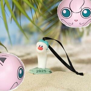 Pokémon Jigglypuff Pink Beach Ball & Wiglett Dwarfs Display Ornament